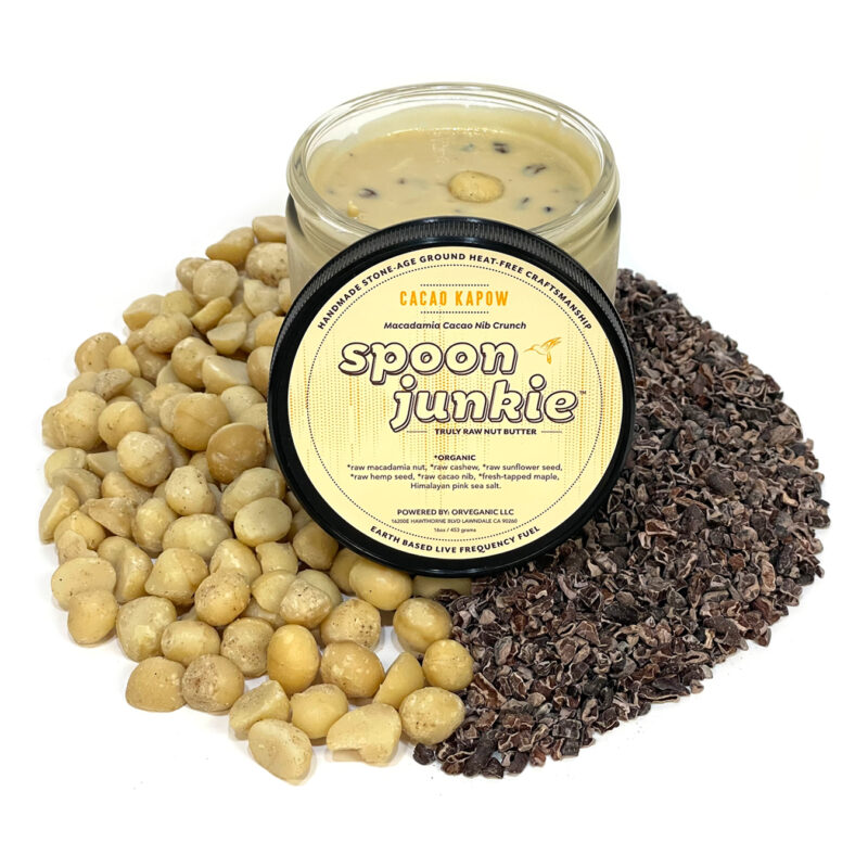 Cacao Kapow PFcrunchy cacao nib macadamia nut butter Spoon Junkie