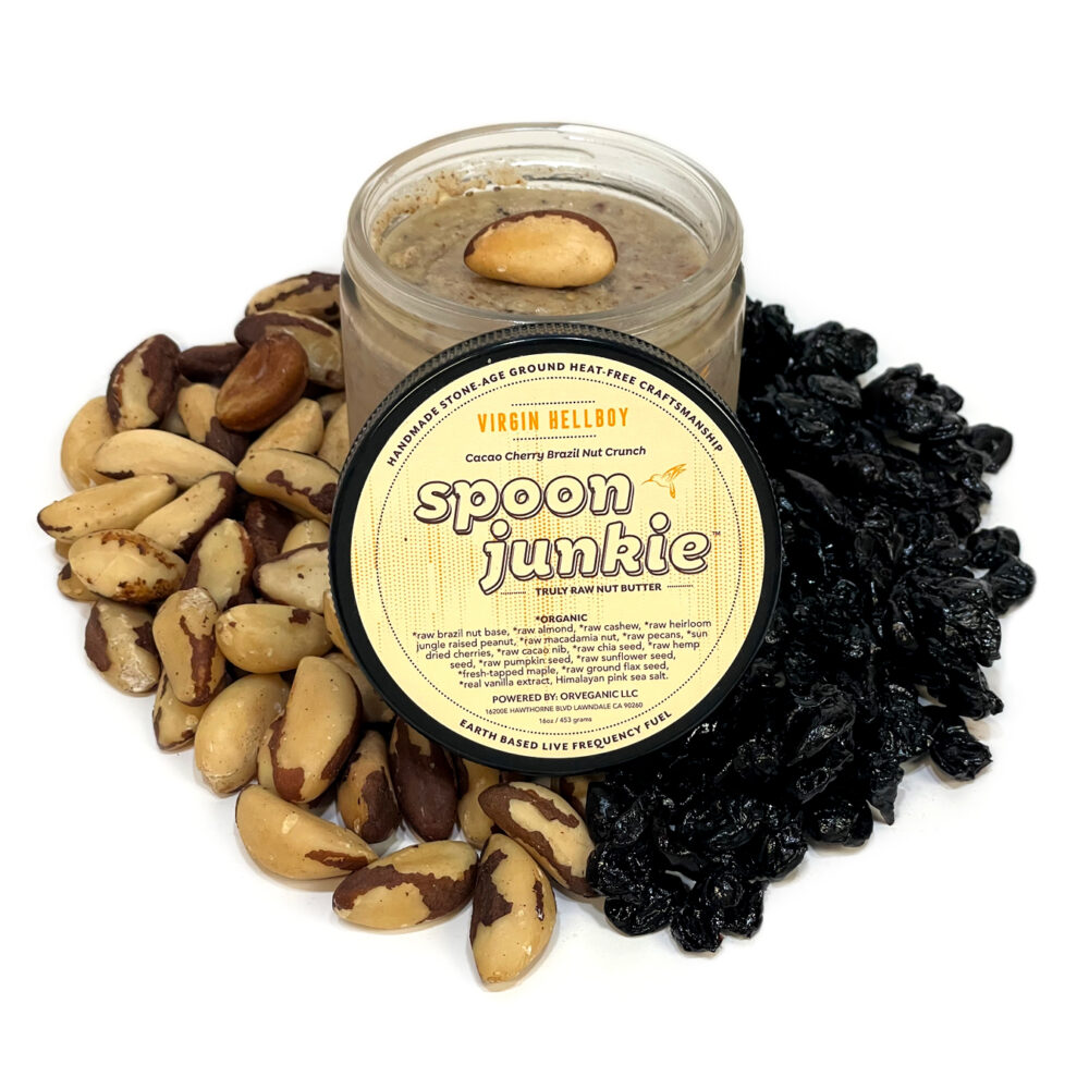 Virgin HellBoy crunchy trail mix Brazil nut butter Spoon Junkie